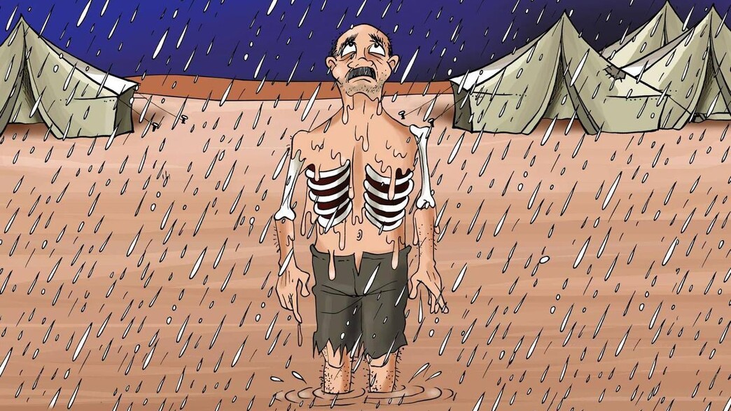 קריקטורת "עזה טובעת"