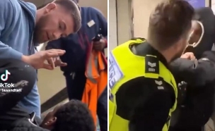 כייס ברכבת התחתית בלונדון  (צילום: לפי סעיף 27א' לחוק זכויות יוצרים)