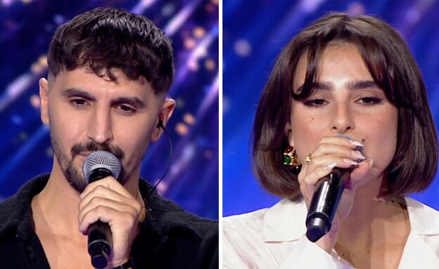 אליאור שמש ואבי אשור (צילום: הכוכב הבא לאירוויזיון, קשת 12)