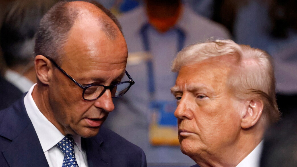 נשיא ארה"ב דונלד טראמפ וקנצלר גרמניה פרידריך מרץ נשיא ארה"ב דונלד טראמפ וקנצלר גרמניה פרידריך מרץ