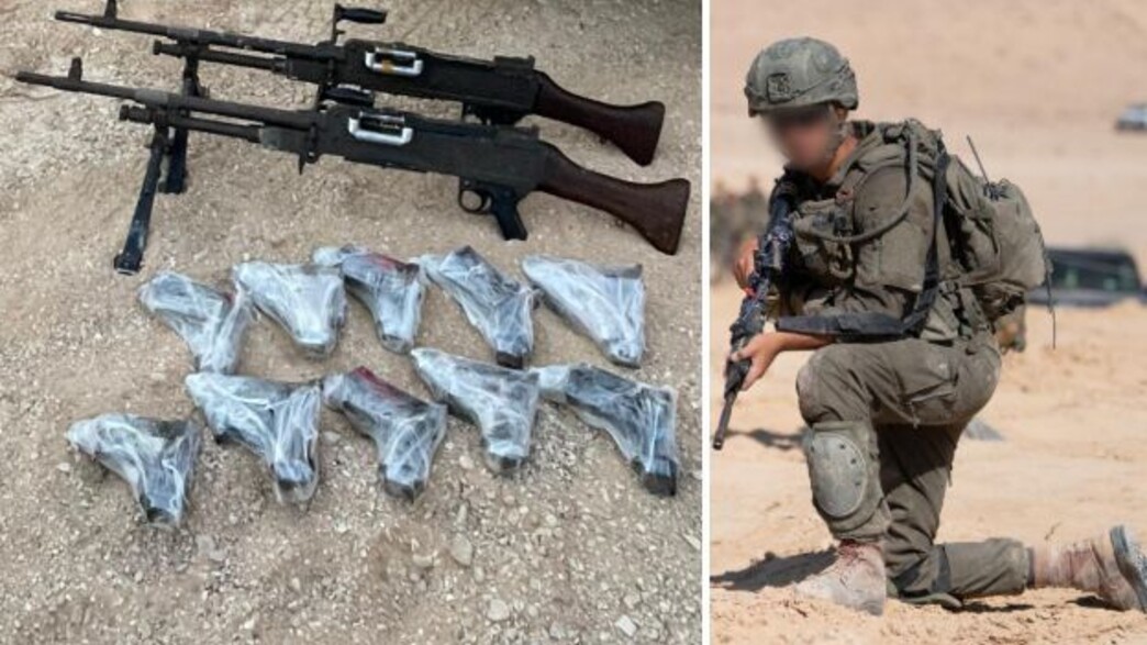 הכוחות בגזרה והנשקים שנתפסו