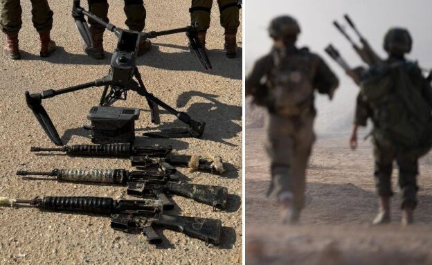 הכוחות בגזרה והנשקים שנתפסו