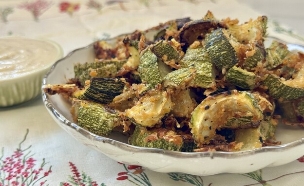 טבעות קישואים פריכות. אין קריספ כזה (צילום: יעל קצב)