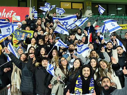 האוהדים הישראלים שהגיעו לקישינב ראו ניצחון (אודי ציטיאט)