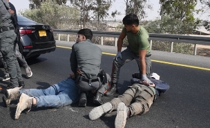 המעצר (צילום: דוברות המשטרה)