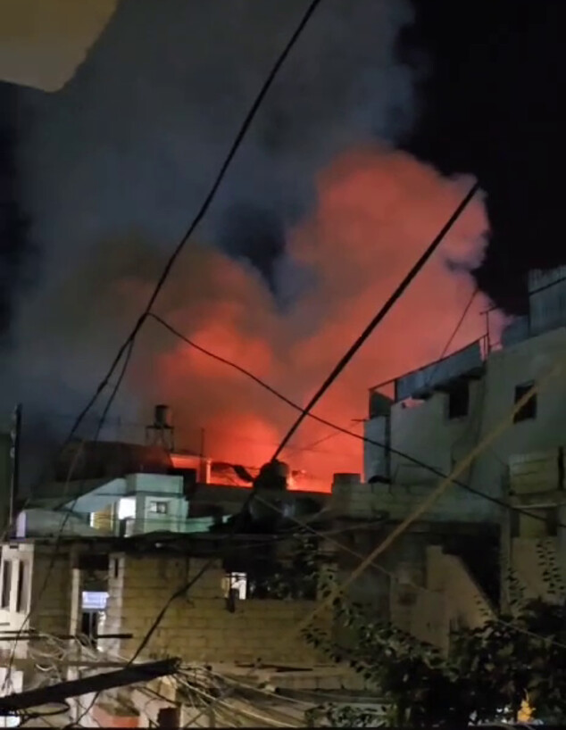 המתחם שהותקף בלבנון