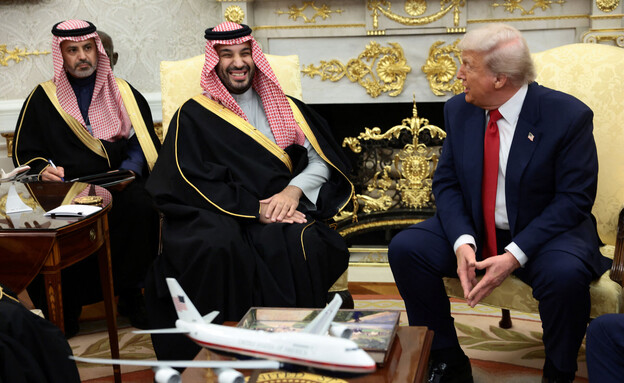 נשיא ארה"ב טראמפ ונסיך העצר הסעודי בן סלמאן