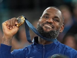 מתכנן לצפות באולימפיאדה ממקסיקו. לברון (GETTY) (צילום: ספורט 5)