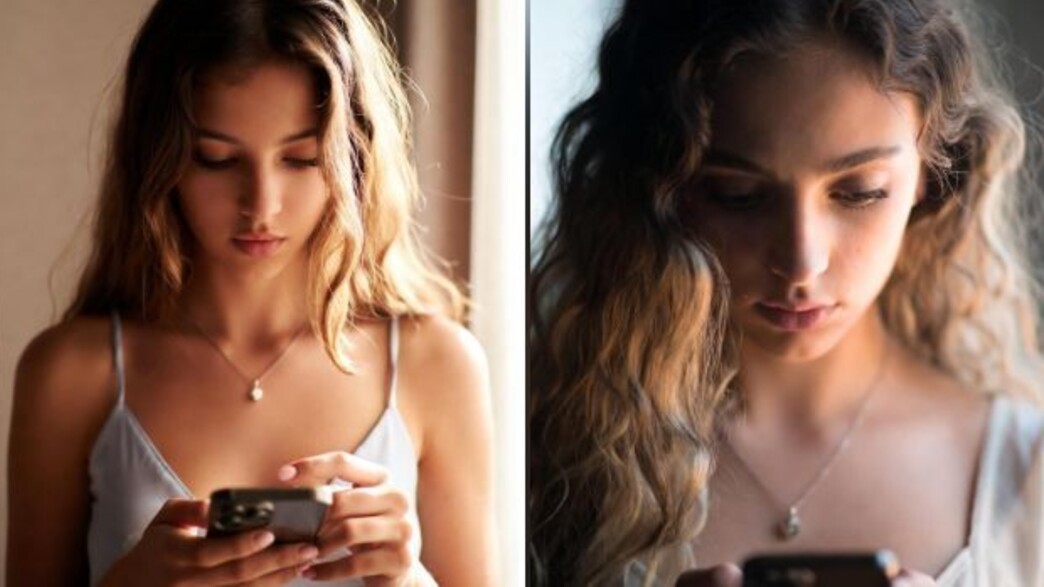 ילדות בטלפון, אילוסטרציה ילדות בטלפון, אילוסטרציה