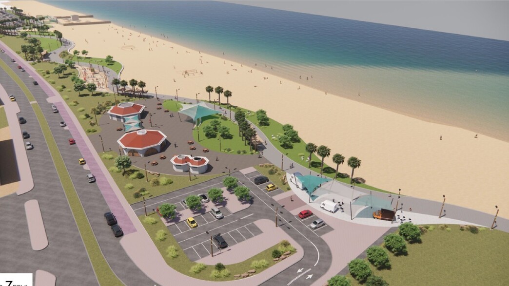 מתחם חוף "כאן" המשוקם בקריית-חיים מתחם חוף "כאן" המשוקם בקריית-חיים