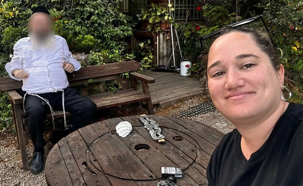 ריקי רוטר ואביה (צילום: צילום עצמי)