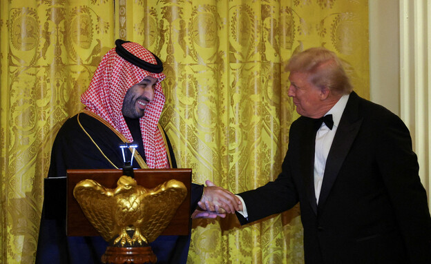 נשיא ארה"ב טראמפ ויורש העצר הסעודי בן סלמאן