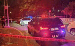 זירת הרצח בחדרה (צילום: דוברות המשטרה)