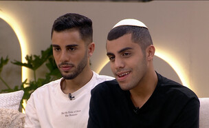 איתן אהרון, אורי אהרון (צילום: מתוך "הכוכב הבא של ישראל לאירוויזיון", קשת 12)