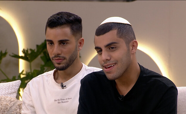 איתן אהרון, אורי אהרון (צילום: מתוך "הכוכב הבא של ישראל לאירוויזיון", קשת 12)