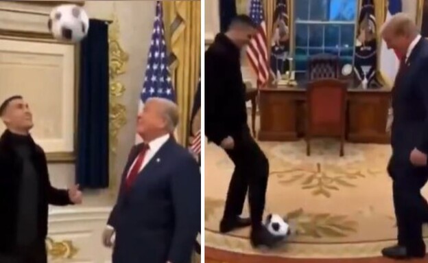 טראמפ ורונאלדו בסרטון ה-AI (צילום: רשתות חברתיות לפי סעיף 27 א')