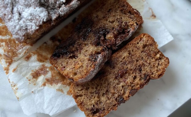 עוגת בננות ונוטלה (צילום: עדי קלינגהופר)