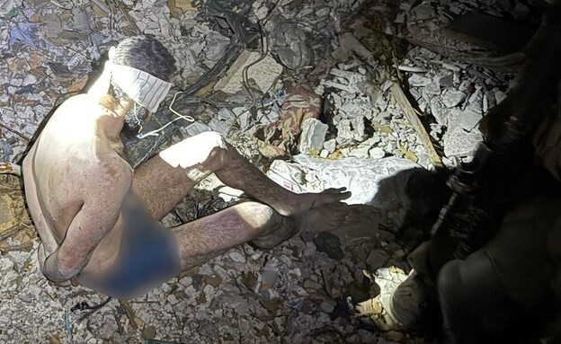 המחבל שנשבה על ידי כוחות צוות הקרב של חטיבת הנח״ל 