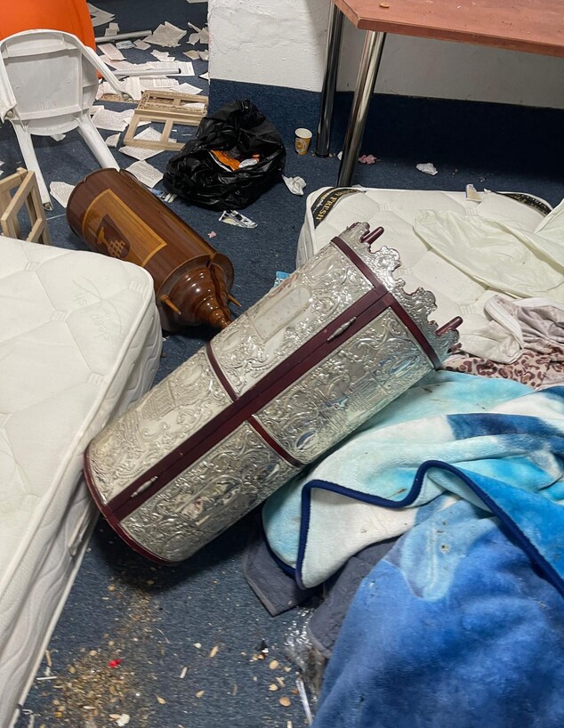 פוגרום בבית כנסת בישוב קדימה צורן