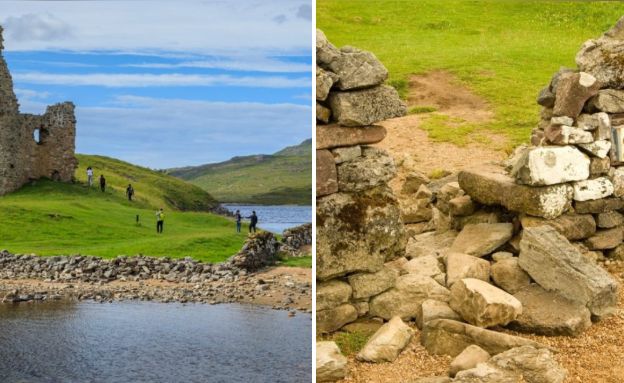 סקוטלנד טירה חומה (צילום: לפי סעיף 27א' לחוק זכויות יוצרים)