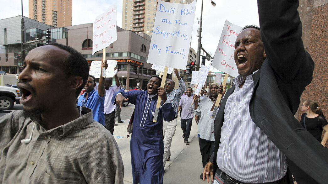 מפגינים סומלים במינסוטה