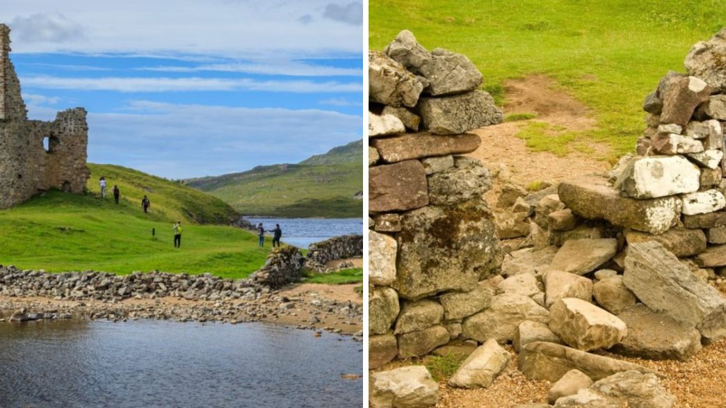 סקוטלנד טירה חומה