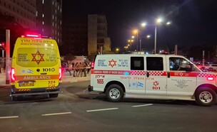הזירה בתל אביב (צילום: תיעוד מבצעי מד"א)