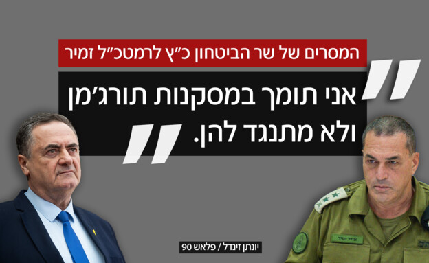 המסרים של שר הביטחון כ"ץ לזמיר