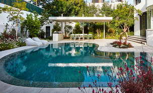 בית יולי וולמן בריכה  (צילום: שי גיל)