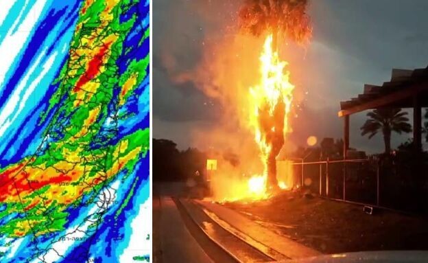 הצפה בעקבות הגשמים (צילום: פלאש 90)