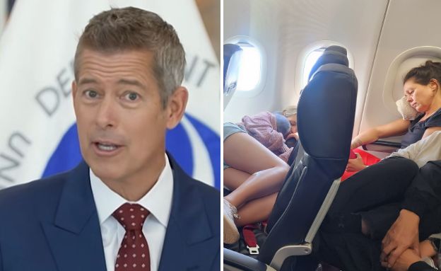 שר התחבורה האמריקאי נוסעים במטוס (צילום: SSTK 4K | shutterstock, לפי סעיף 27א' לחוק זכויות יוצרים)