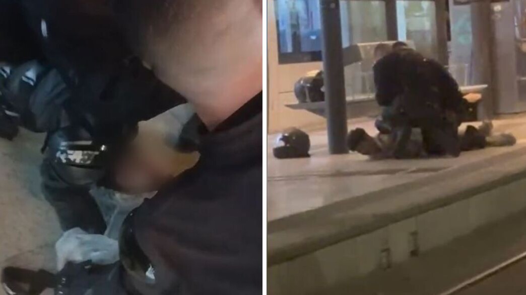 פקחים מעכבים את בן ה-15 ברכבת הקלה