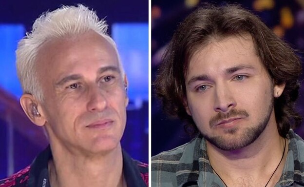 עידו מאורר ואסף אמדורסקי (צילום: מתוך "הכוכב הבא של ישראל לאירוויזיון", קשת 12)