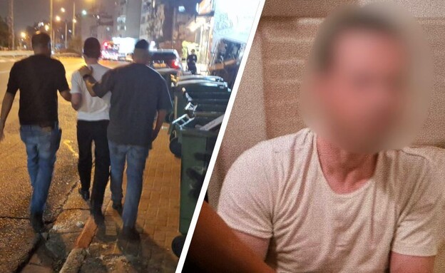 מעצר מפוקח מין (צילום: דוברות המשטרה)