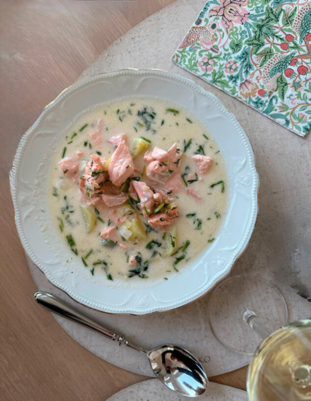 מרק סלמון פיני (צילום: לין לוי, mako אוכל)