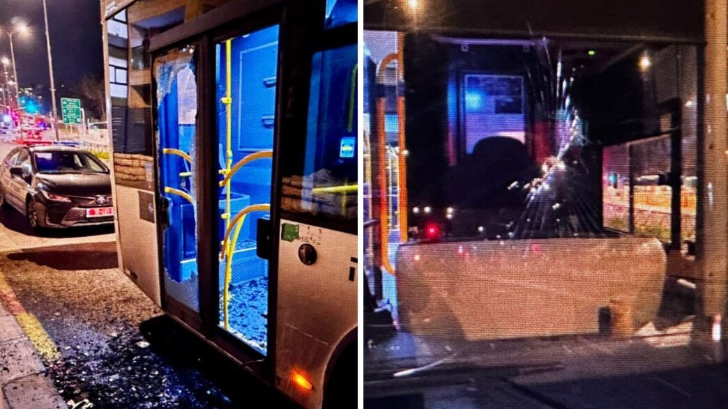 הנזק שנגרם לאוטובוס