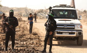 מחבלי חמאס ברצועת עזה (צילום: Dawoud Abu Alkas, reuters)