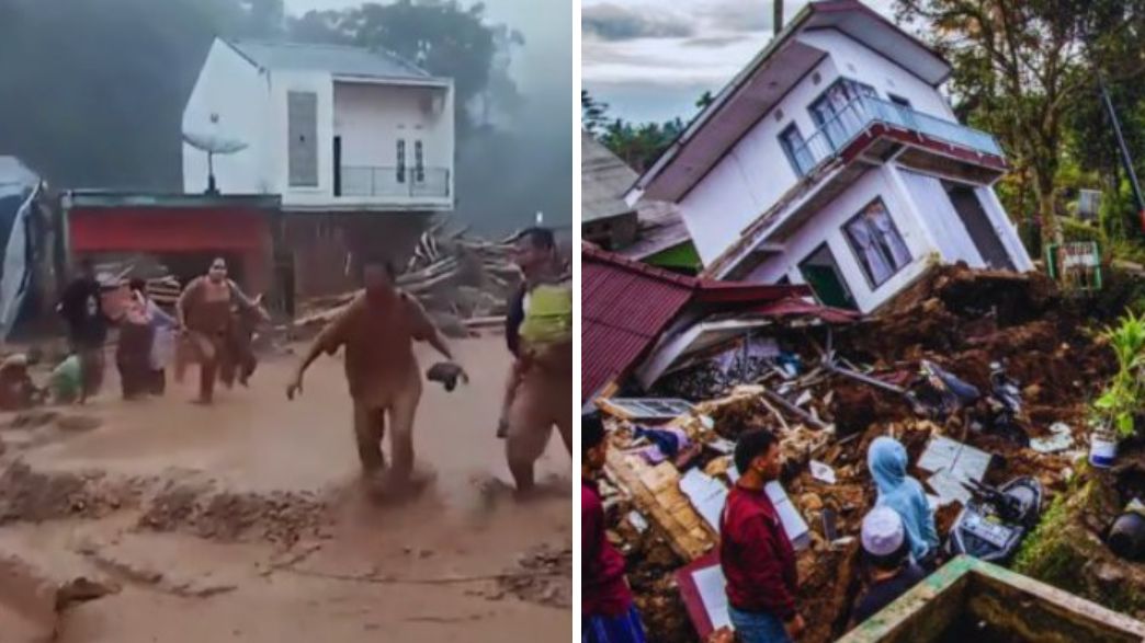 אסון שיטפונות רעידת אדמה אינדונזיה