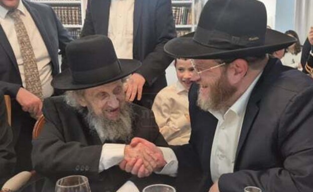 דוד שפירא עם הרב לנדו