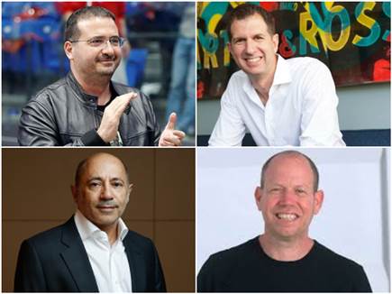 חלוקת האחוזים העדכנית. ינאי, מלכה, רענן והווארד (GETTY, אלן שיבר, חלוקת האחוזים העדכנית. ינאי, מלכה, רענן והווארד (GETTY, אלן שיבר,