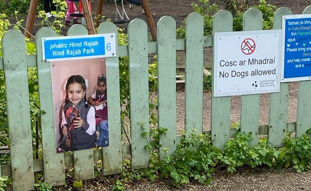 השלטים הפרו-פלסטיניים בדבלין