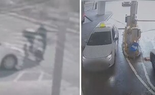 גניבת האופנועים  (צילום: דוברות המשטרה)