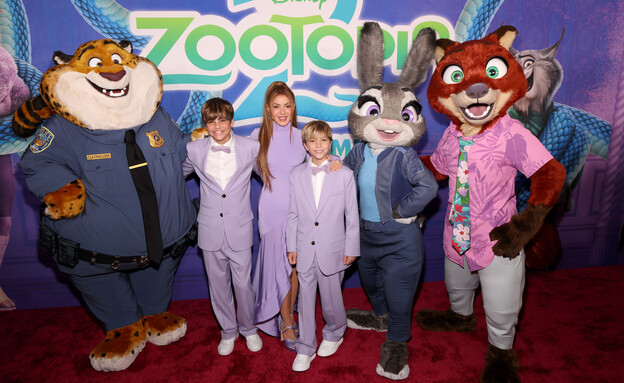 שאקירה והילדים בפרמיירה של "זוטרופוליס 2"