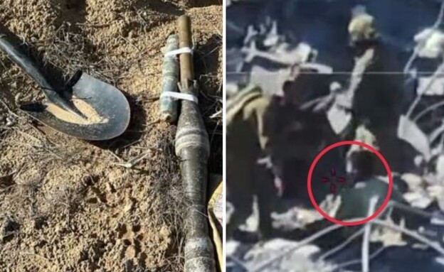 חלק מתוך המחבלים שנלכדו בכיס רפיח  (צילום: דובר צה"ל)