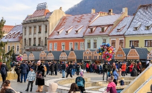 בראשוב רומניה חורף (צילום: Gagarin Iurii, shutterstock)