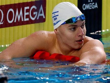 אוקאן גולדין. תזכרו את השם (סימונה קסטרווילארי, איגוד השחייה) (צילום: ספורט 5)