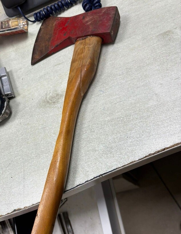 הגרזן שנתפס באשדוד 