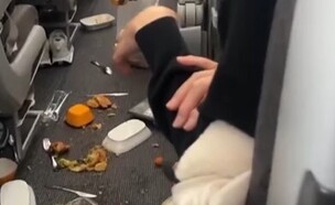 כאוס מוחלט: מטוס נקלע לכיס אוויר חריג בזמן הגשת הארוחה (צילום: אינסטגרם)