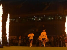 מנהלת פירוטכניקה מכבי נתניה (צילום: מנהלת הליגה)