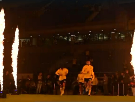 מנהלת פירוטכניקה מכבי נתניה (צילום: מנהלת הליגה)